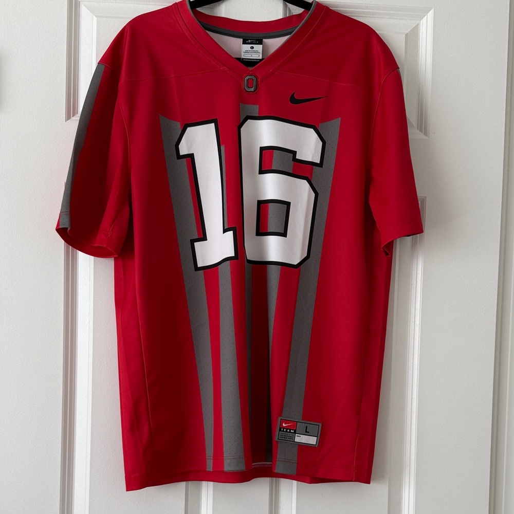 Nike Scarlet and Gray Men's Ohio State Specialty Jersey